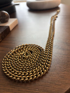 COACH Designer Bag Chain Strap Gold/Antique Brass Metal w/ Leash Clip (org $150)