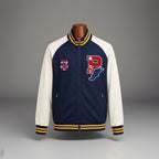 POLO X RALPH LAUREN 67 Varsity Track Jacket Navy White Men 2X L  Rare (org $260)