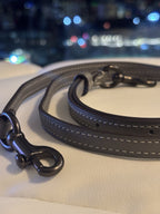 COACH Replacement Gray Leather Bag Strap Gunmetal Hardware Add On New (org $95)