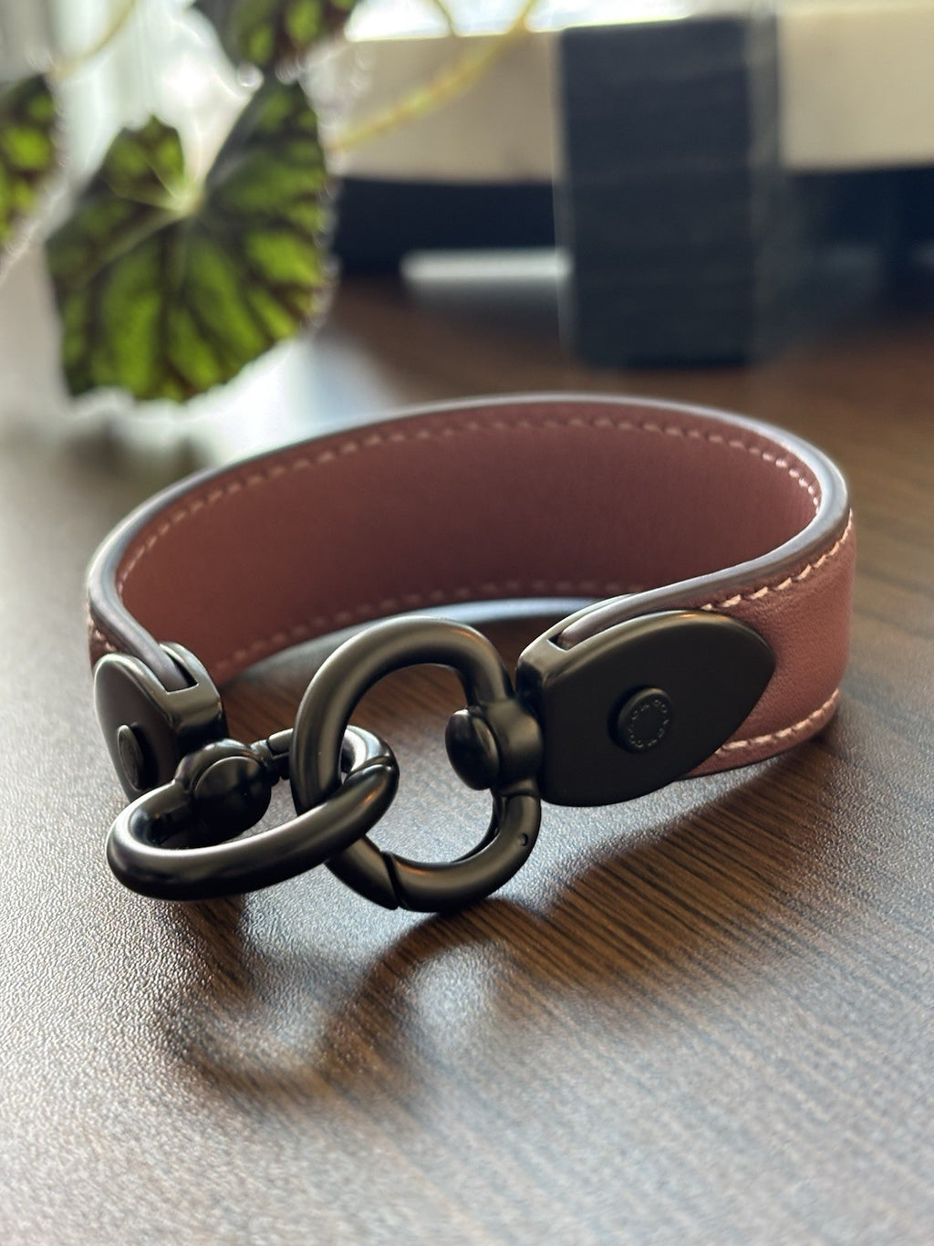 COACH Designer Top Handle Replacement Dark Rose Pink Leather Gunmetal Hardware