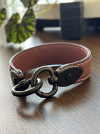 COACH Designer Top Handle Replacement Dark Rose Pink Leather Gunmetal Hardware