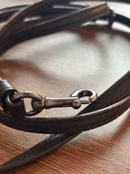 COACH Replacement Leather Bag Strap Black  Gunmetal Hardware Add On (org $95)