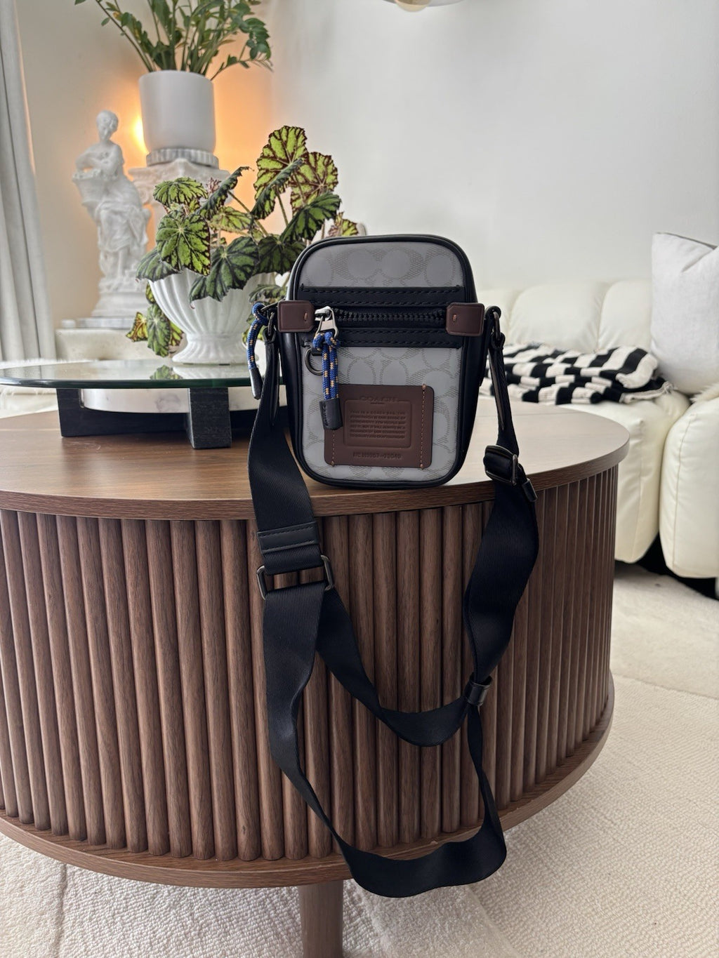COACH Designer Reflective Signature C Crossbody “Dylan 10” Travel Bag (org $350)