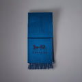 Designer COACH scarf 100% cashmere blue $225 warm 72” X 16” navy/denim 12166