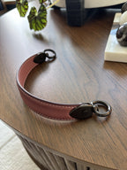 COACH Designer Top Handle Replacement Dark Rose Pink Leather Gunmetal Hardware