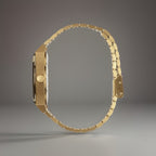 NIXON Time Teller Watch Blue Dial 37mm Gold Stainless Steel Mesh Band A045-1931