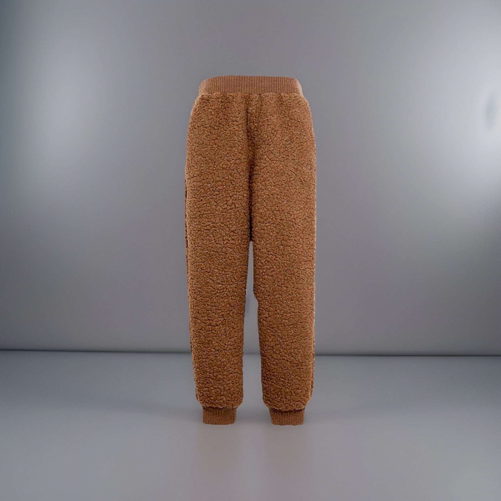 COACH Real Shearling Sherpa Joggers Sweat Pant Rare HoneyBrown Size M (org $450)