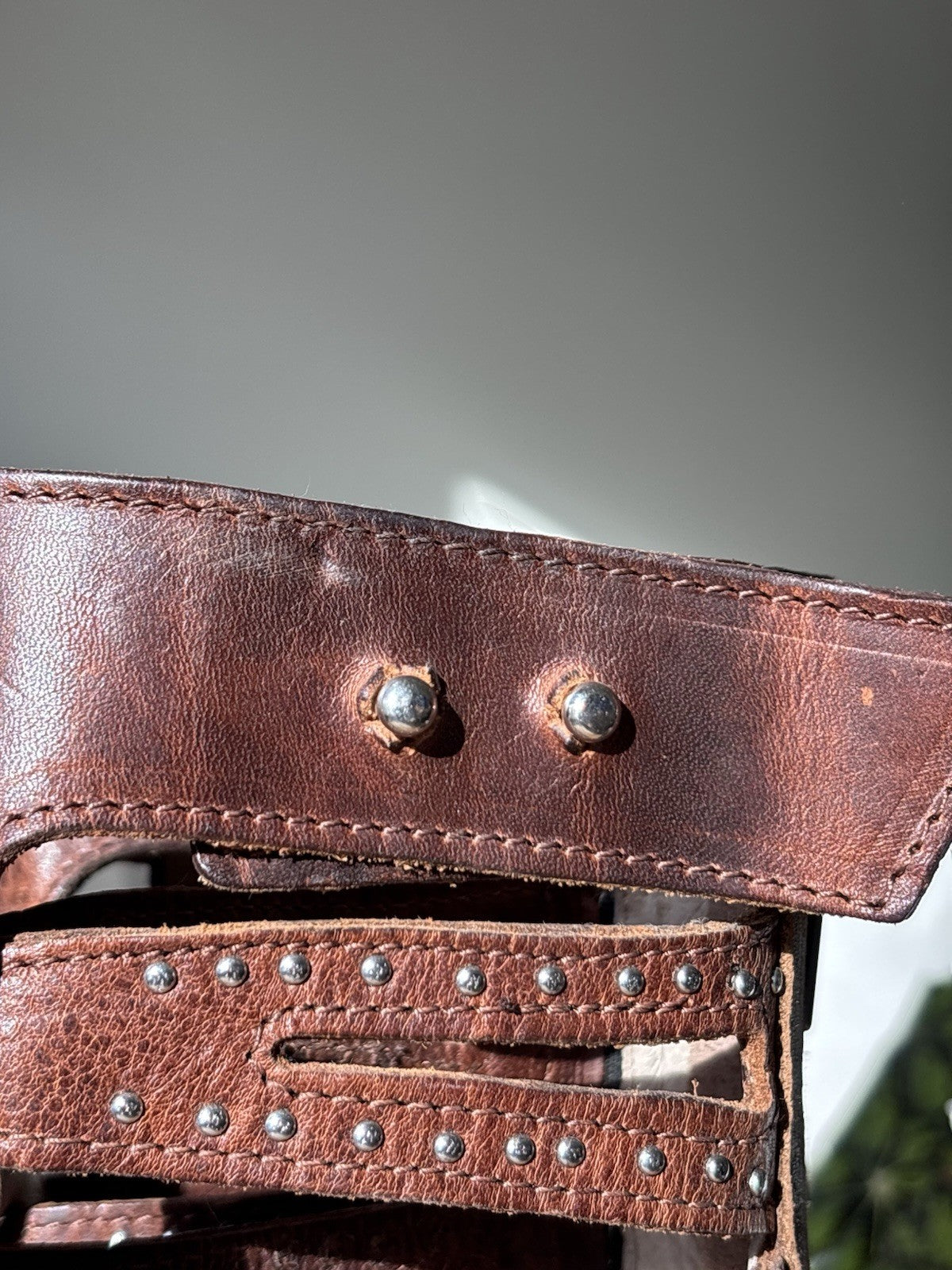 STEVEN BAKER Freebird Heals Boots Zip Belted Shoes Studs Rivets (org $350)