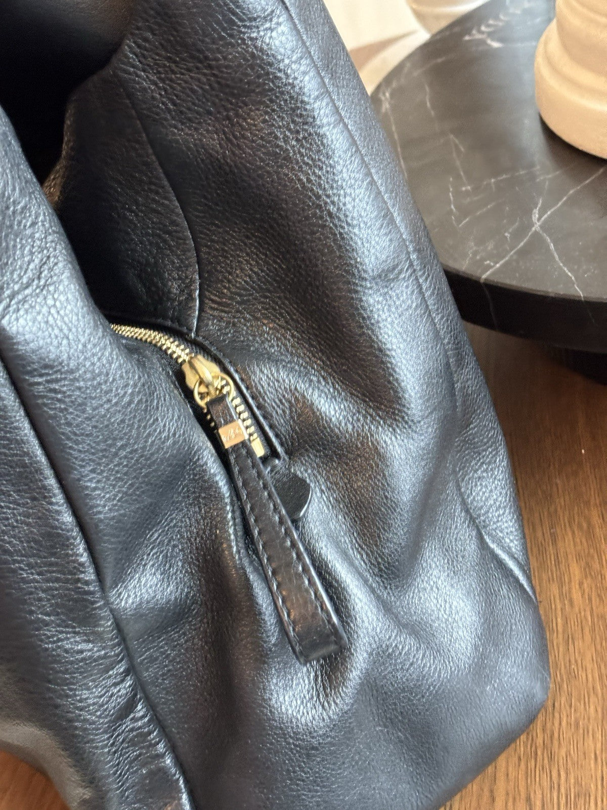 Designer COACH Madison Phoebe Shoulder Bag Black Leather 3Compartment (org $395)