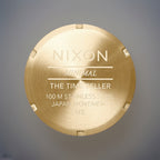 NIXON Time Teller Watch Blue Dial 37mm Gold Stainless Steel Mesh Band A045-1931