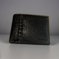 COACH Wallet Baseball 3 In 1 Whipstitch Black Calf Leather Billfold ID Window