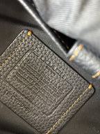 COACH Designer Backpack Rare Camo/black Pebbled Leather Suede Stripe (Org $795)