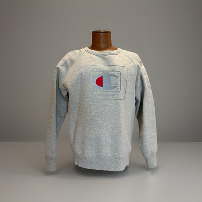 RARE Designer Coach x Champion Sweatshirt Crew Sold Out Collab Size M (org $395)