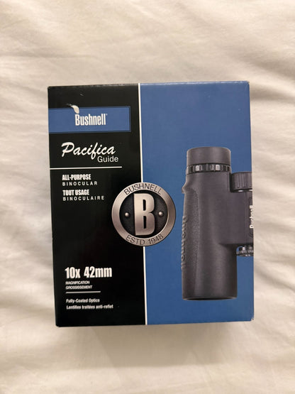 Bushnell Pacifica 10x42 Binoculars Waterproof Roof Prism Black Model 214201