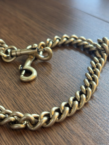 COACH Designer Chain Shoulder Bag Strap Gold/Antique Brass Metal Clip (org $95)