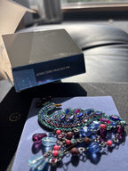 NWT Vintage Avon SP 2004 Dazzling Rhinestone Peacock Brooch Pin w/ Beaded Tail