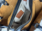 COACH 1941 Runway Rogue 36 Black Leather Suede Shoulder Bag #54556 (org $1095)