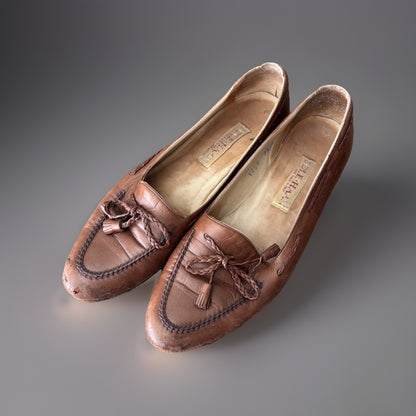 1989 VINTAGE Cole Haan Shoes Leather Tassel Loafers Slip On Womens Size 7.5aa