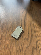 COACH 2001 Metal Hangtag Charm Silver Plated Replacement hang Bag Tag Keychain