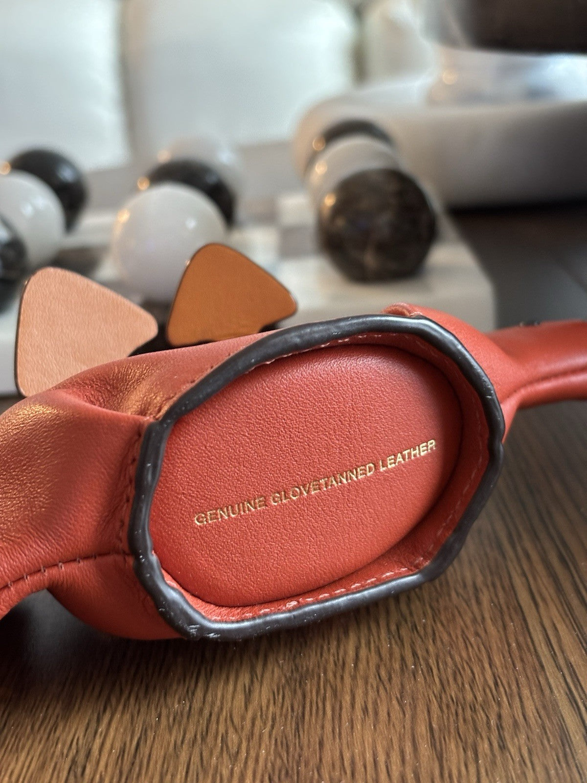 COACH Steggy Dino Dinosaur Leather Zip Coin Case Vermillion Orange (org $295)