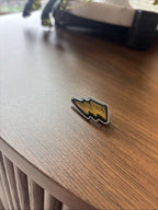 COACH Designer Lightning Shock Bolt Enamel Pin Bag Charm Emoji Stitching Graphic