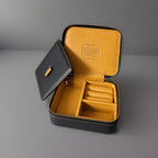 COACH Zipped Around Jewelry Leather Case Box Organizer Black (org $195)