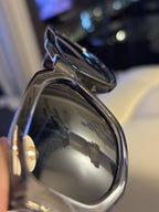 VERSACE Designer Transparent Sunglasses Grey Square Mirror VE 4361 (org $380)