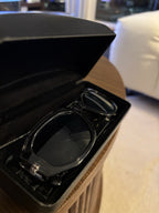VERSACE Designer Transparent Sunglasses Grey Square Mirror VE 4361 (org $380)
