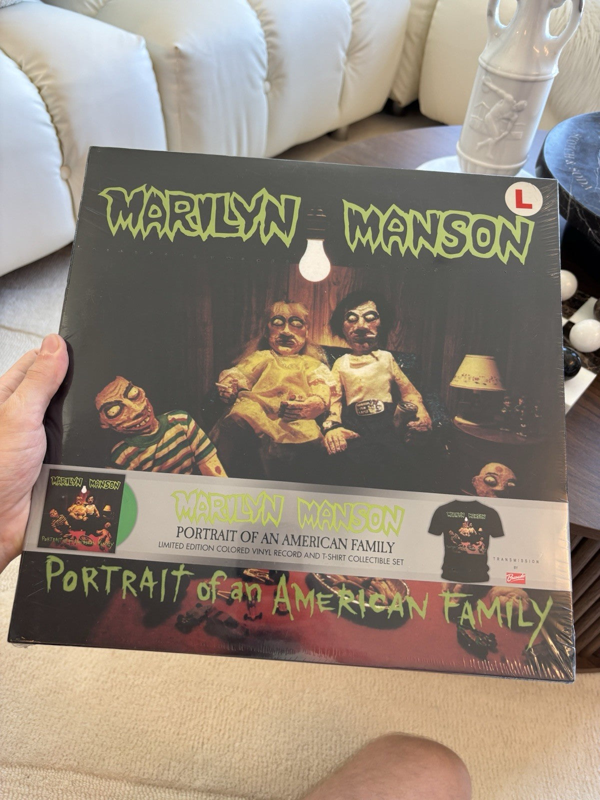 MARILYN MANSON PORTRAIT OF AN AMERICAN FAMILY  2009 VINYL BOX SET  W/ Lg T-SHIRT