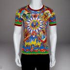 DOLCE & GABBANA Caretto Siciliano T-Shirt Multicolor Size 50 Made In Italy($845)