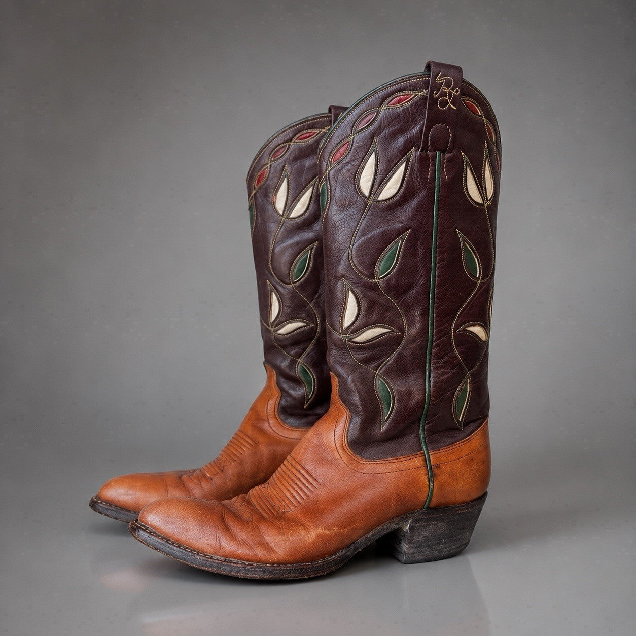 RALPH LAUREN Vintage Polo Western Cowboy Boots Gorgeous Collectibles Size 7.5