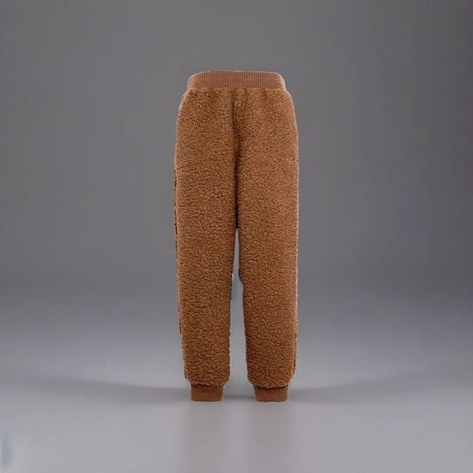 Rare COACH Real Shearling Sherpa Joggers/ Sweat Pants Honey Brown Size M ($450)