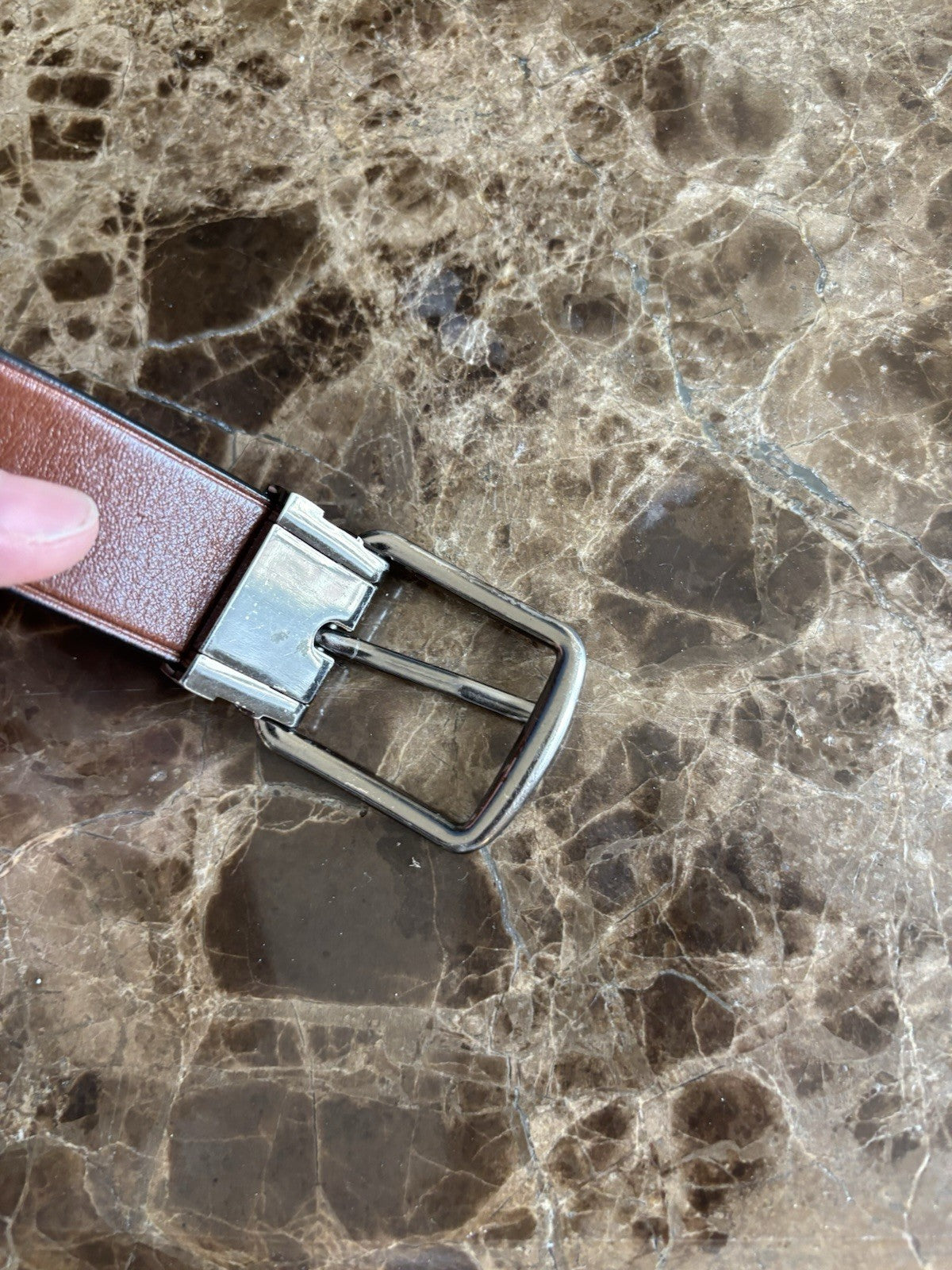 Designer COACH Belt Gun Metal Buckle Mahogany Brown Leather Cut 32 (org $175) ￼