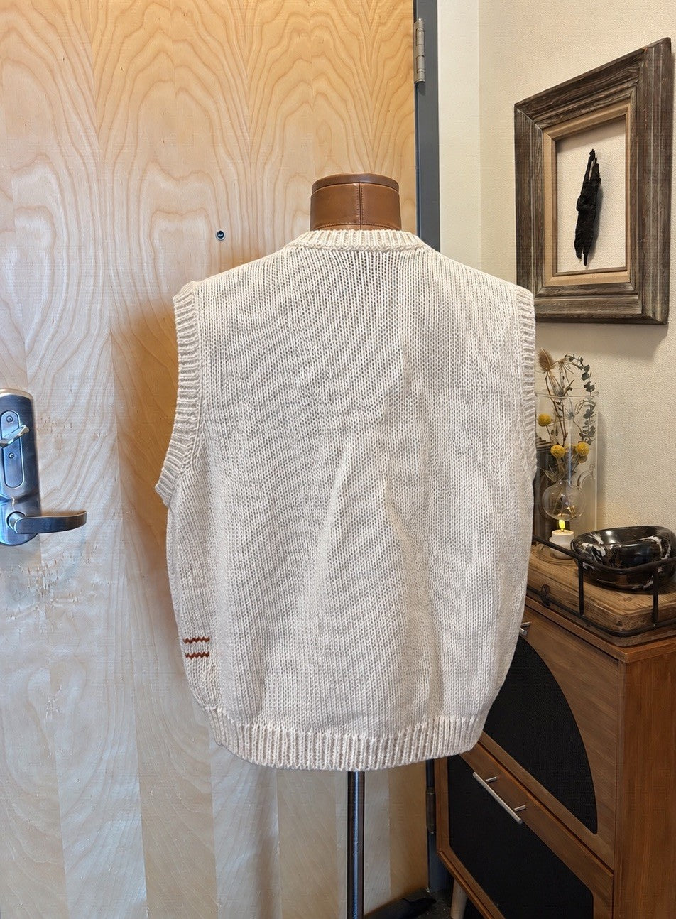 COACH 1941 Runway x Tom Wesselmann Knit Flower Graphic Sweater Vest (org $550)