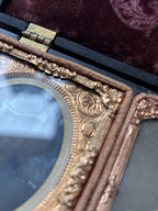 1850s Antique Victorian Double Portrait Union Case Civil War Daguerreotype Photo