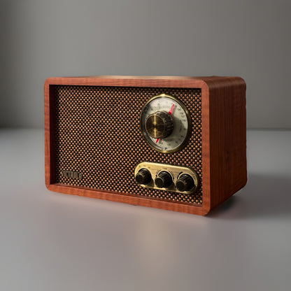 VICTROLA Retro Wood Bluetooth Wireless Speaker Radio Vintage Design (org $110)