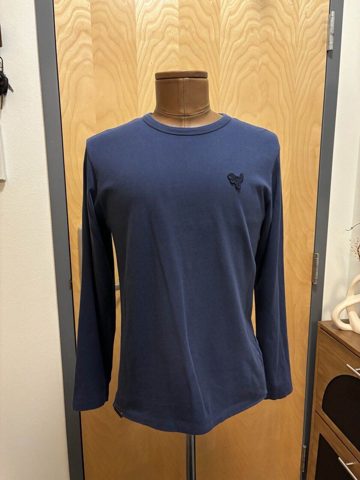 Cool COACH NY Essential Long Sleeve T-Shirt | Navy Blue Rexy Patch Size S ($125)