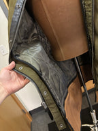 COACH Runway Shearling Lined Parka Jacket Coat Fur Hood Green/Olive (org $2650)