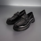 MEDUSA LOGO New Designer Black Patent Finish Dress Shoe Men Size 10.5 (org $685)
