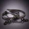 COACH Replacement Gray Leather Bag Strap Gunmetal Hardware Add On New (org $95)