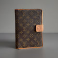 LOUIS VUITTON Vintage Monogram Agenda Day Planner Cover Brown & Tan (org $850)