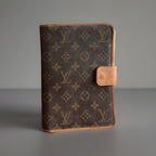 LOUIS VUITTON Vintage Monogram Agenda Day Planner Cover Brown & Tan (org $850)