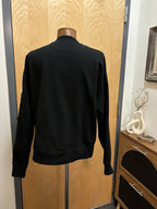 Designer COACH Essential Crew Neck Sweater Classic Heritage Black Size M ($250)