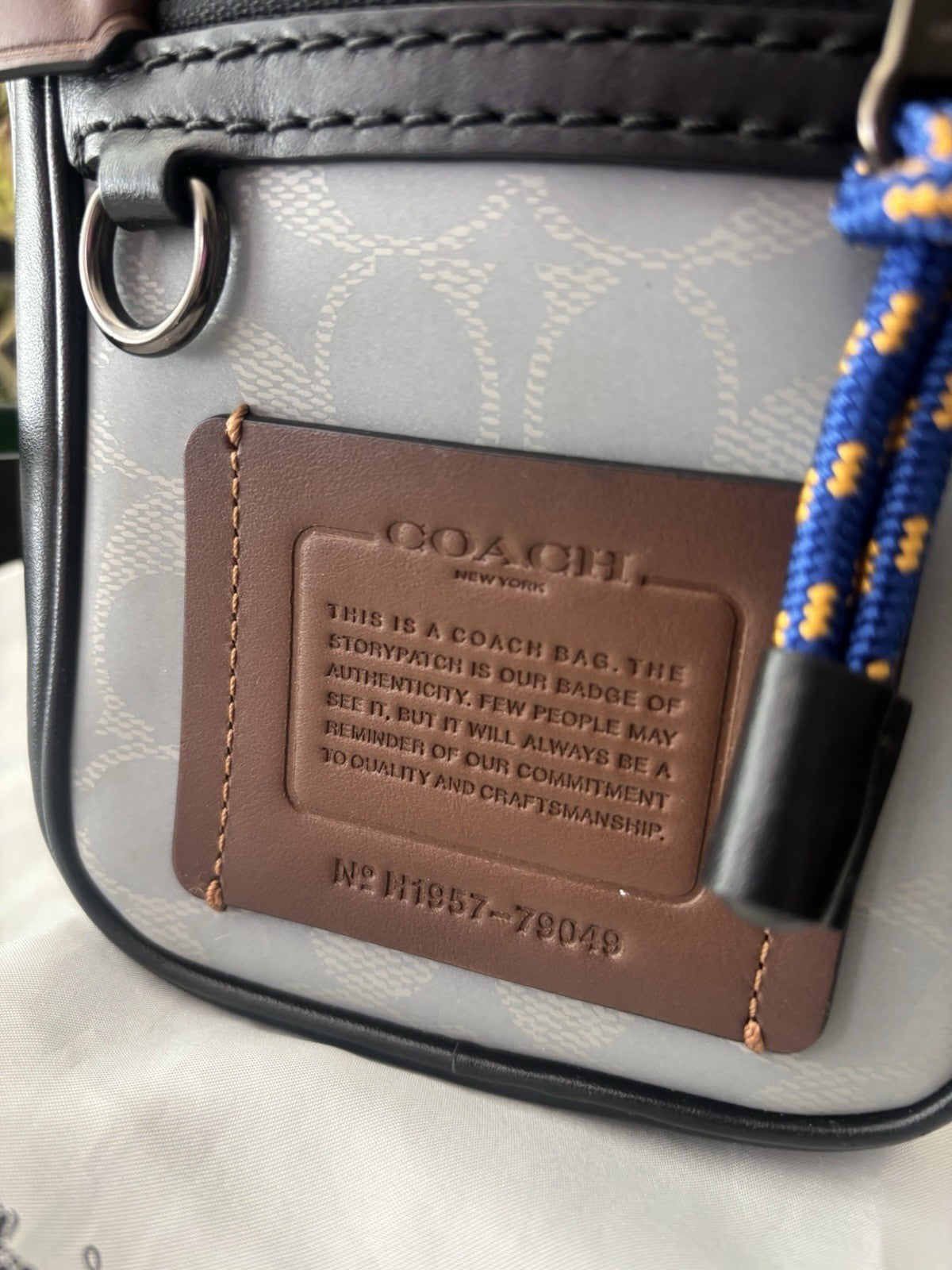 COACH Designer Reflective Signature C Crossbody “Dylan 10” Travel Bag (org $350)