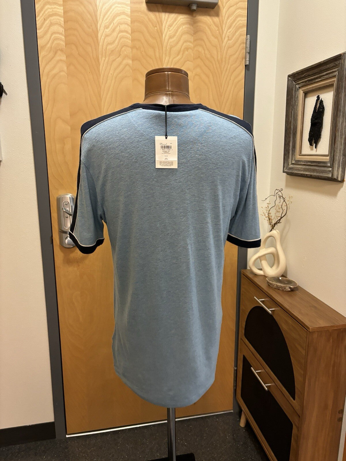 Designer COACH Brand Retro Ski Graphic T-Shirt Wool/Linen Size M (org $150)