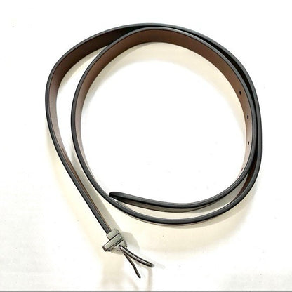 Designer COACH Belt Gun Metal Buckle Mahogany Brown Leather Cut Fit (org $175) ￼