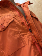 COACH Mens Fashion Windbreaker Orange 1431 Men's Removable Sleeves Size M ($598)