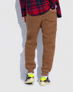 COACH Real Shearling Sherpa Joggers Sweat Pant Rare HoneyBrown Size M (org $450)