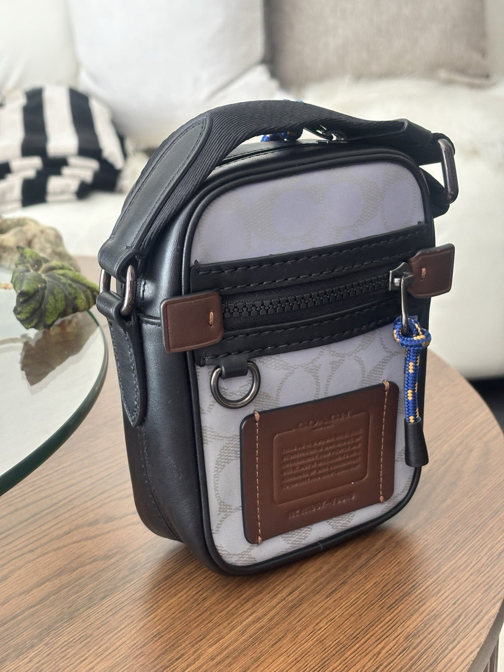 COACH Designer Reflective Signature C Crossbody “Dylan 10” Travel Bag (org $350)