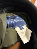 FACONNABLE Designer Wool Zip-Up Jacket Over Coat Black Classic Medium (org $640)